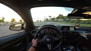 F82 M4 POV Drive on the way home from Work 4k (External Mic)