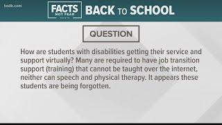 Answering your back-to-school questions: How are students with disabilities getting virtual help?