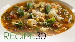 The best Italian Hearty Minestrone Soup