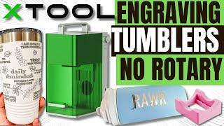 Engrave Tumblers In Minutes With Xtool F1 Engraver - No Rotary Accessory Required!