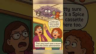 “That thing’s seen five principals, three renovations, and zero cleaning.” #schools #humor #jokes