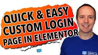 WordPress Custom Login Page With Elementor