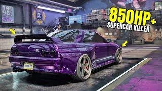 Need for Speed Heat Gameplay - 850HP+ NISSAN SKYLINE GT-R V-SPEC R32 Customization | Max Build