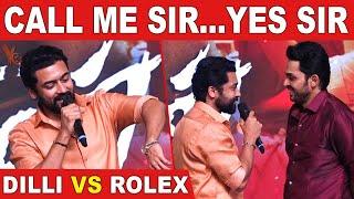 திடீரென Rolex-ஆக மாறிய சூர்யா : Surya & Karthi Live Performance | Vikram Climax Scene | Rolex Surya