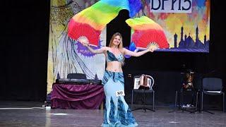 Анастасия Быкова. Восточный танец с вейлами, Шоу - belly dance   #восточныетанцы #bellydance