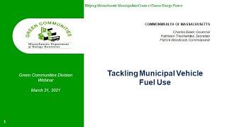 GC Webinar  Reducing Fuel Use in Municipal Fleets