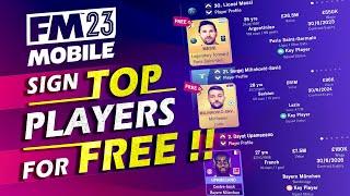 How to Sign Top Players For FREE in FM23 Mobile!!