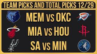 NBA Picks Today 12/29/2024 NBA Picks and Predictions NBA Bets Today