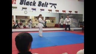 Falling Technique Taekwondo Test for Blue Belt