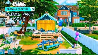 Pajama Party King Family House | NoCC | Stop Motion  | The Sims 4 Growing Together