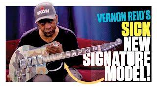 Living Colour's Vernon Reid shows off his new signature Reverend guitar