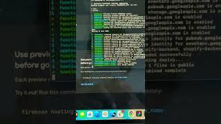 Firebase function deploy #flutter #xcode #flutterios #flutterandroid #appbuild #mobiledev