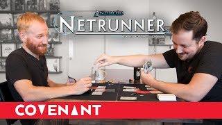 Learning Netrunner | Haas-Bioroid v. Shaper - Game One