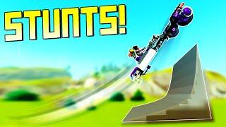 We Searched "Stunt" on the Workshop to Absolutely Send It! - Scrap Mechanic Workshop Hunters