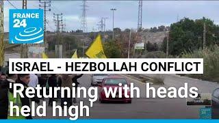 Displaced people return to south Lebanon as ceasefire appears to hold • FRANCE 24 English