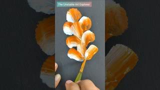 OMG  One stroke technique #shorts #paintingeasy #flowerpainting #drawing #easydrawing #art #shorts