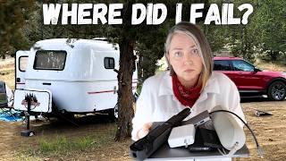 First 48 Hours Living Off Grid in My 13ft Scamp Trailer