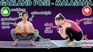 Malasana Pose  - Garland Pose (Yoga Poses Easy)