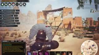 Conan Exiles тест верховой езды, беглой стрельбы и прицельной