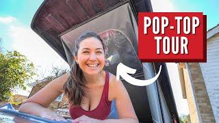 Pop Top Camper Van Tour - ULTIMATE Vanlife Addition! | Austops Scenic Canvas VWT4