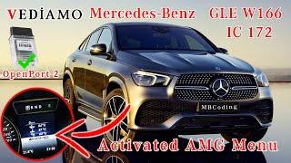 Activation of the AMG menu Mercedes GLE 350 w166 2018 release, via OBD2 connector. Vediamo!