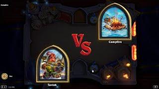 Book of Mercenaries Tavish vs Campfire (Puzzle) | Hearthstone Book of Mercenaries