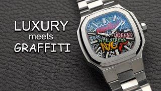 MAEN x IFL Manhattan Graffiti Collaboration - Hand Painted Graffiti Dial