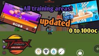 All Training Areas In Roblox Anime Fighting Simulator (October 2020)