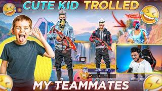 Funny Innocent Kid  Roasting Girl Teammates - Free Fire Telugu - MBG ARMY