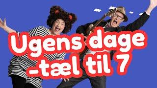 Ugens dage - tælle til 7 | Børnesang med fagter | Popsi og Krelle