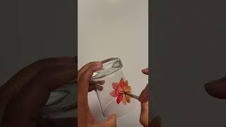  Glass painting/ candle holder 