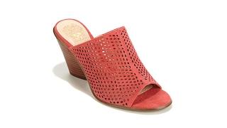 Vince Camuto Devina Perforated Leather Mule