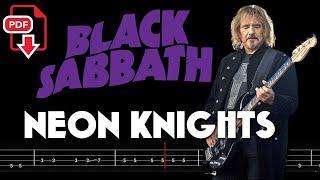 Black Sabbath – Neon Knights (Bass Tabs | Notation) @ChamisBass   #blacksabbathbass