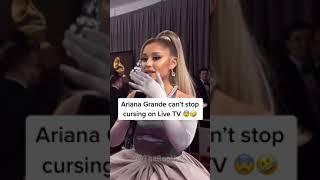 Ariana Grande cant stop cursing on Live TV #arianagrande - Celebrity Bizz