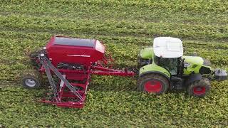 Horsch Avatar 6.16 SD Direct Drill & Claas 850 Axion.