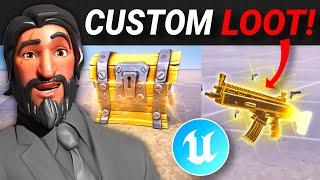 Creating CUSTOM LOOT in Fortnite Creative/UEFN! (Lootpools, Floor Loot, Custom Chests etc)