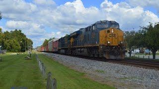 HD: CSX 3256 leads CSX Q441-23 in Folkston, GA