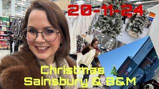 Snowy shopping vlog Christmas at Sainsburys & B&M & charity shop haul ️20 Nov 2024 #socialanxiety