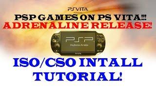 ADRENALINE Install Tutorial!!! TaiHENkaku, PSP ISO/CSO Games on PS VITA!