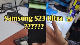 Samsung S 23 Ultra  flex change! How to Solve Green Display Problem..