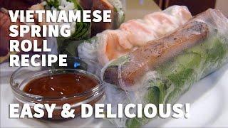 How to Make Vietnamese Fresh Spring Rolls - Goi Cuon with Shrimp and Pork