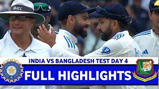 India vs Bangladesh 1st Test Match Day 4 Full Highlights | Ind vs Ban Highlights | Ind vs Ban