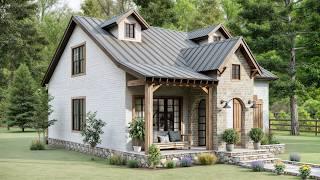 26'x29' (8x9m) This Little House is... SO LOVELY | 2 Storey, 2 Bedroom | Small House Design Ideas