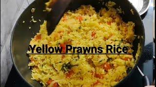 Prawns Rice | Yellow Prawns Rice | Easy Cooking | Simple Cooking