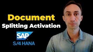 How to active Document Splitting: SAP S/4 HANA