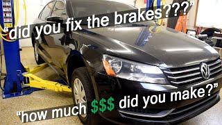 How Much Did I Make "Flipping" the Volkswagen Passat?!