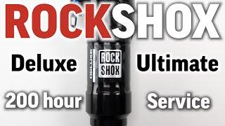 Rockshox Deluxe Ultimate RCT C1 Chassis 50 & 200 hour Full Service guide for beginners. You got this