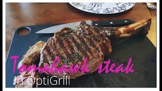 Tomahawk steak in OptiGrill