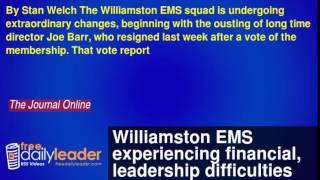 Williamston EMS experiencing financial, leadership difficulties