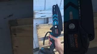 Mini chain saws for yard work #gardening #landscape